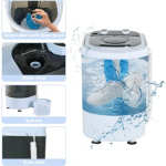 Portable Mini Washer with Spin Dryer and Brush غسالة محمولة مع مجفف دوار وفرشاة 1